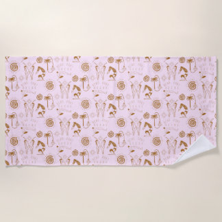Plage Design de la vie lente Co Yoga Beach Serviette