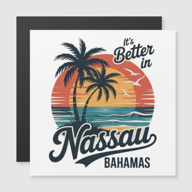 Plage d'été à Nassau Bahamas (Devant / Derrière)