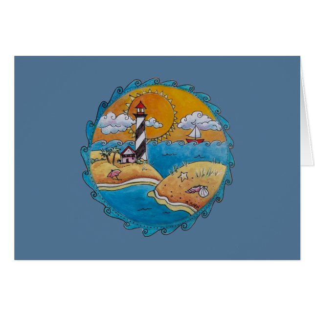 Plage d'été amusant soleil bord de mer côte (Devant horizontal)