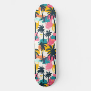 Plage d'été cool Palm Skateboard conçu