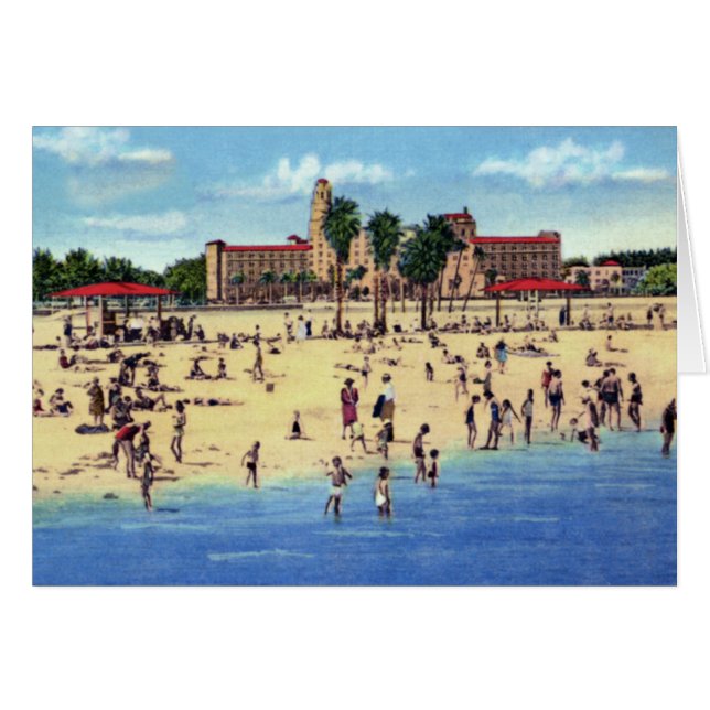 Plage d'hôtel de parc de St Petersburg la Floride (Devant horizontal)