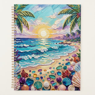 Plage d'Impasto et coucher de soleil et lever de s