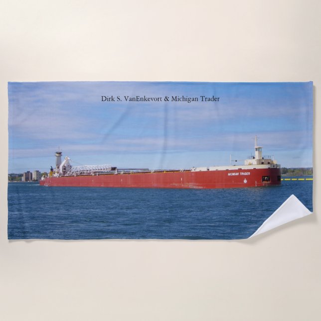 Plage Dirk S. VanEnkevort & Michigan Trader serviette de (Devant)