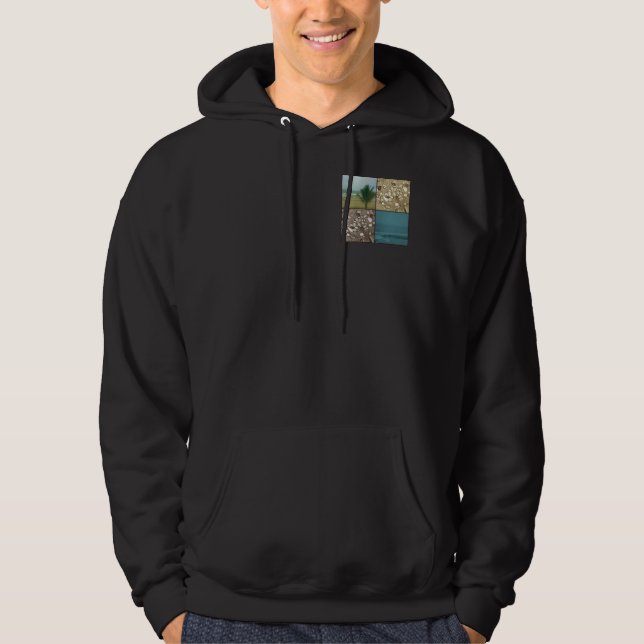 Plage Dreams Mens sans manches Sweat - shirt à cap (Devant)