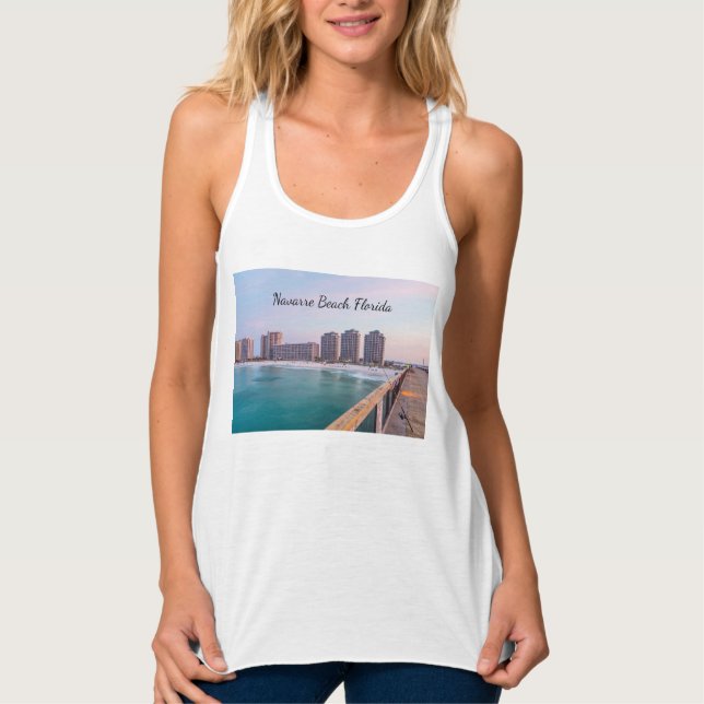 Plage du début de la Navarre Floride Débardeur de  (Devant)