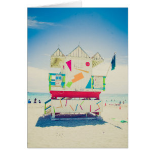 Plage du sud de la tour   de maître nageur, Miami