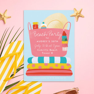 Plage Essentials Summer Beach Party Invitation