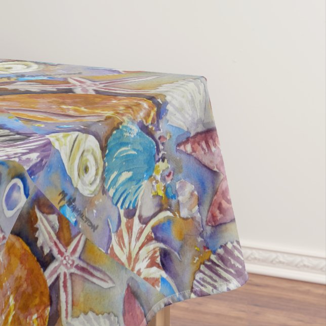 Plage Eté Sea Shells Motif Nappe (In Situ)