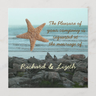 plage Faire-part de mariage
