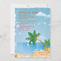 Plage Grunge Invitation