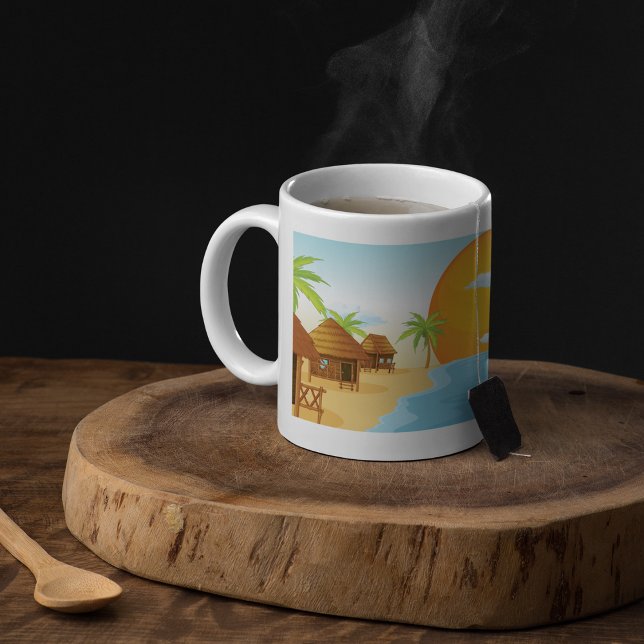 Plage Hébergement Mug (Créateur téléchargé)