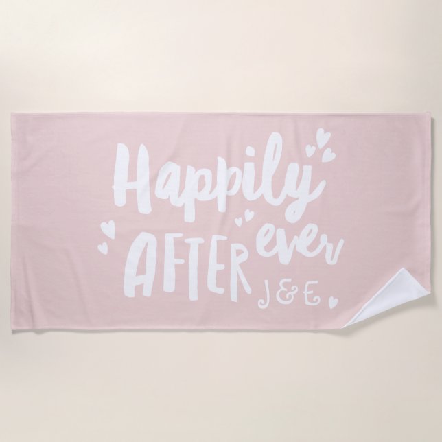 Plage Heureusement après mariage lune de miel serviette  (Devant)