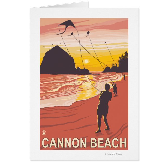Plage & Kites - Plage de Cannon, Oregon (Devant)