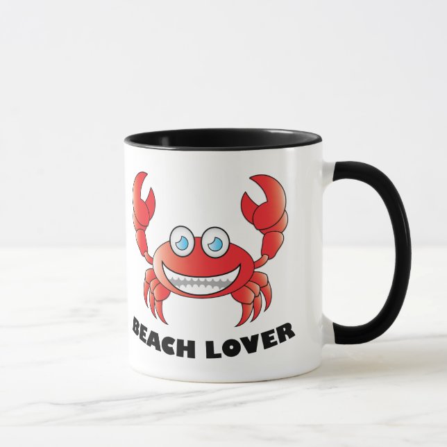 Plage Lover - Black 11 oz Ringer Mug (Droite)