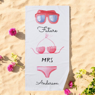 Plage Lunettes de soleil Bikini Future Mme Serviette de