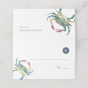 Plage Mariage Cartes Lieu Crabe Bleu