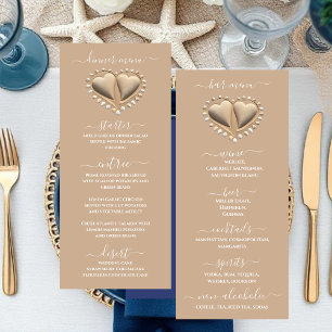 Plage Mariage Coeurs de sable Dîner & Bar Menu