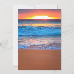Plage Mariage Invitations Coucher de soleil Ocean 