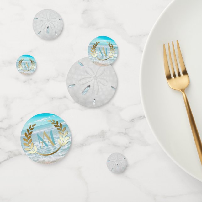 Plage Mariage ou Table d'Événement Confetti (Groupe)