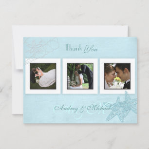 Plage Mariage Photos Merci cartes postales