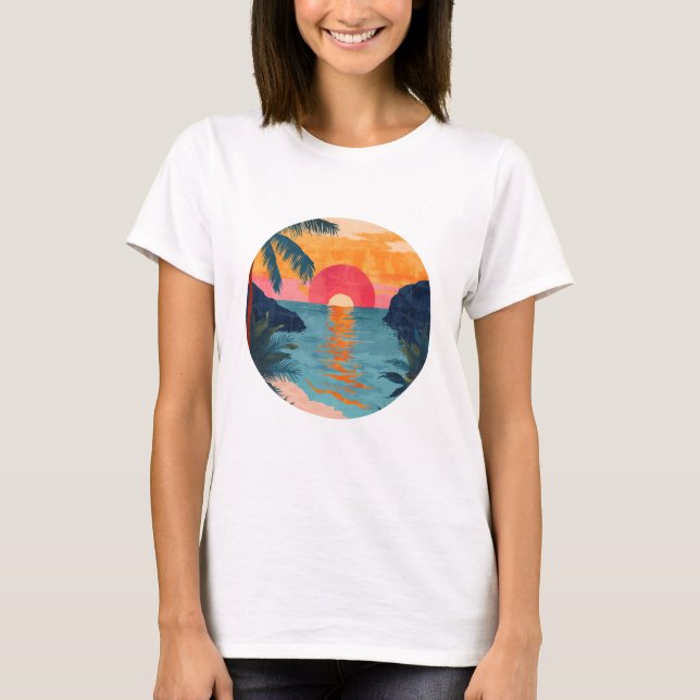Plage Maritim Mond Welle Océan Océan T-shirt (Devant)