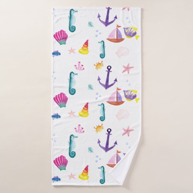 Plage Mer Côté Été Amusement Nouveauté (Serviette de bain)