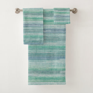 Plage Motif de l'Herbe de mer Turquoise Serviette