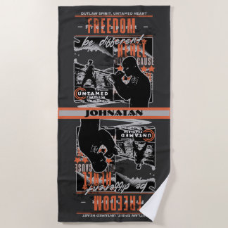Plage Motivation de boxe Serviette de gym pour combattan