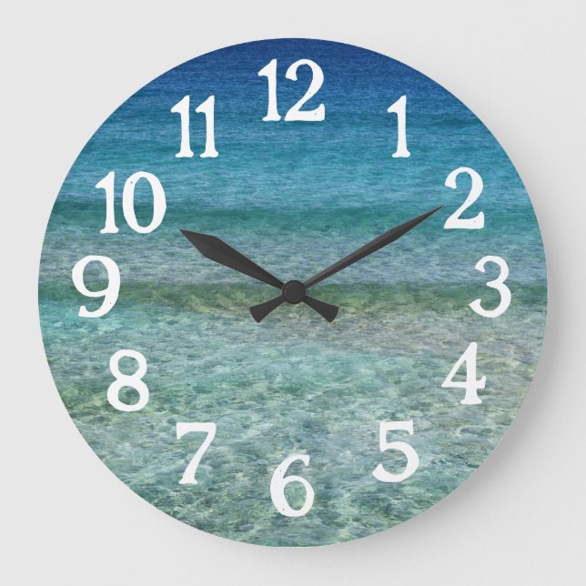 Plage Océanique Horloge Belle Vue (Recto)