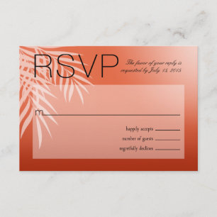 Plage Palm Tree Silhouette RSVP   corail