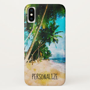 Plage Palm Trees iPhone X Coque