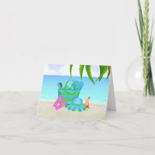 Plage Pensez à vous Carte avec transats