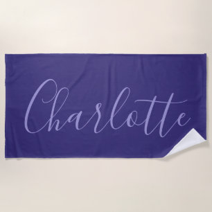 Plage Personalisé Purple Moderne Simple Serviette De Pla