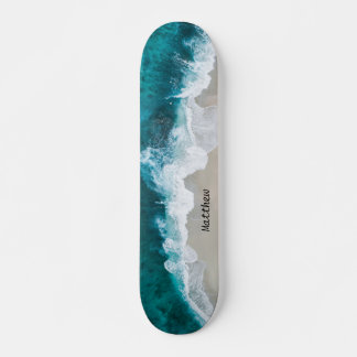 Plage personnalisée Ocean Waves Skateboard