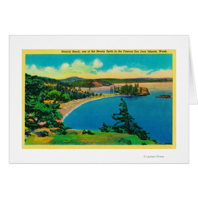 Plage Rosario dans les îles San Juan, Washington (Devant horizontal)