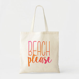 Plage Sac fourre-tout rose et orange