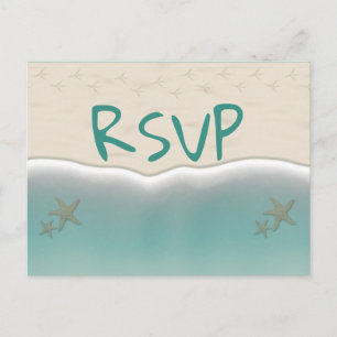 Plage Sandy Shore Starfish Cartes postales RSVP