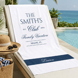 Plage Serviette de Réunion de Famille, Vacances Personna