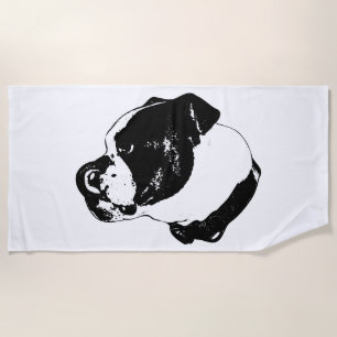 Plage Serviette de voyage Bulldog Lick