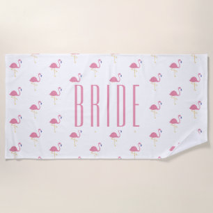 Plage Serviette flamant rose pour enterrement de vie de