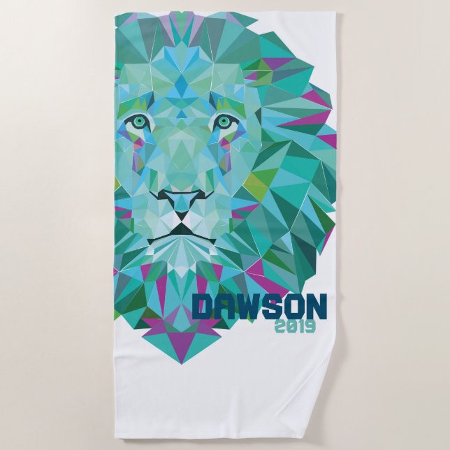 Plage Serviette Turq 2019 de Dawson Geo (Devant)