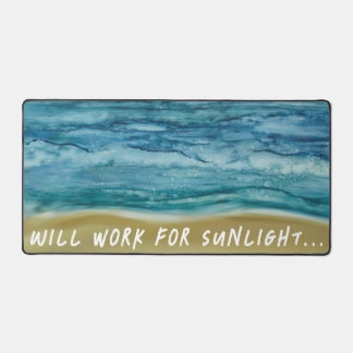 Plage S'Il Vous Plaît Desk Mat