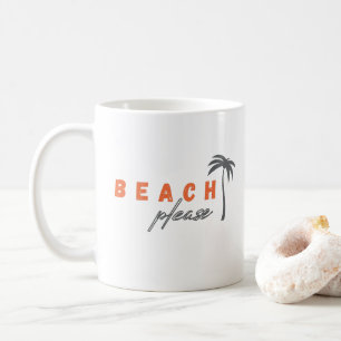 plage s'il vous plaît. palmier. Mugs