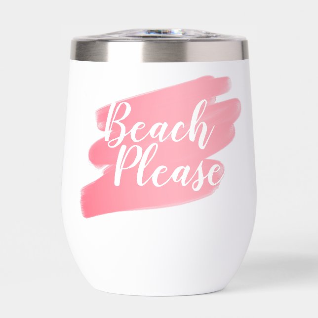 Plage S'il Vous Plaît Rose Foncé de la Plage (Avant)