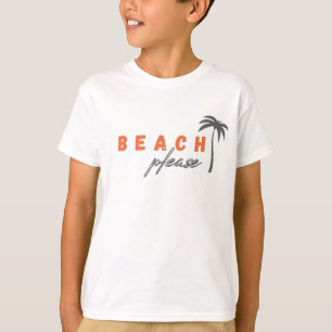 plage, s'il vous plaît. T-shirt pour enfants