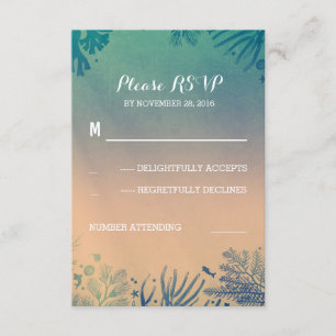 plage sous l'eau Mariage turquoise et bleu RSVP