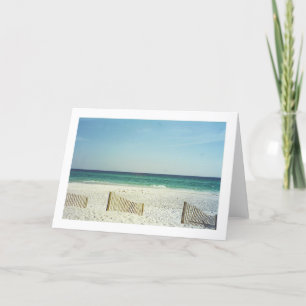 Plage sur le golfe du Mexique 1 Carte de voeux