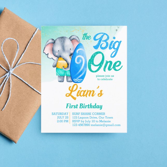 Plage surf océan océanique budget d'anniversaire i (Créateur téléchargé)