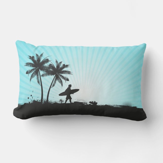 Plage Surfer lance oreillers (Recto)