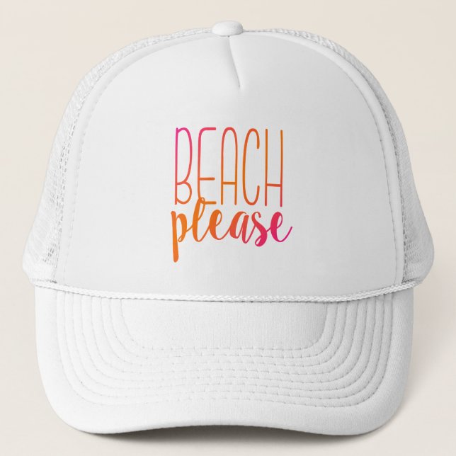 Plage svp casquette rose et orange de | d'Ombre de (Devant)